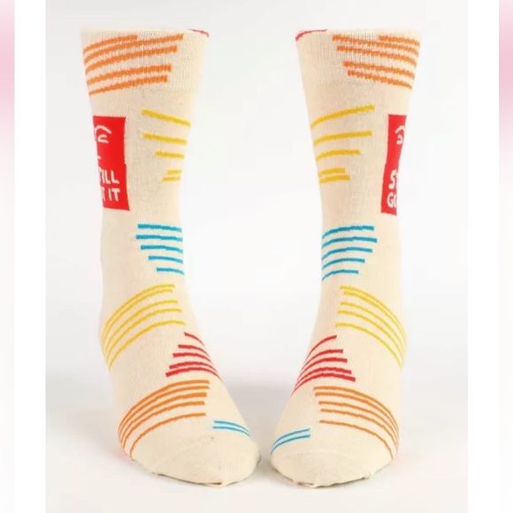 NWT from Blue Q - MENS CREW SOCKS “STILL GOT IT” size 7-12, Soft, Great Gift 🎁 - Picture 2 of 2